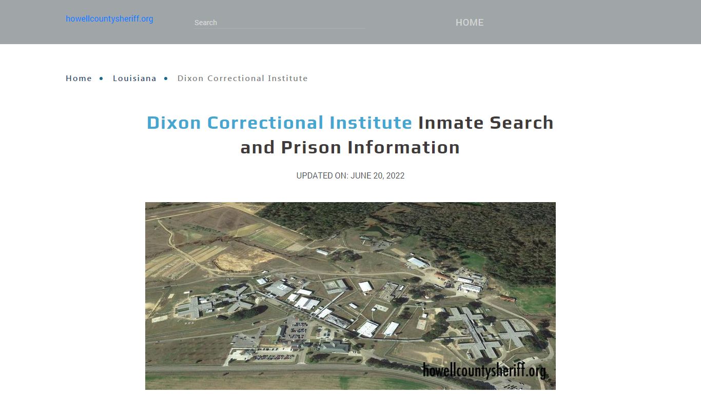 Dixon Correctional Institute Inmate Search, Visitation, Phone no ...